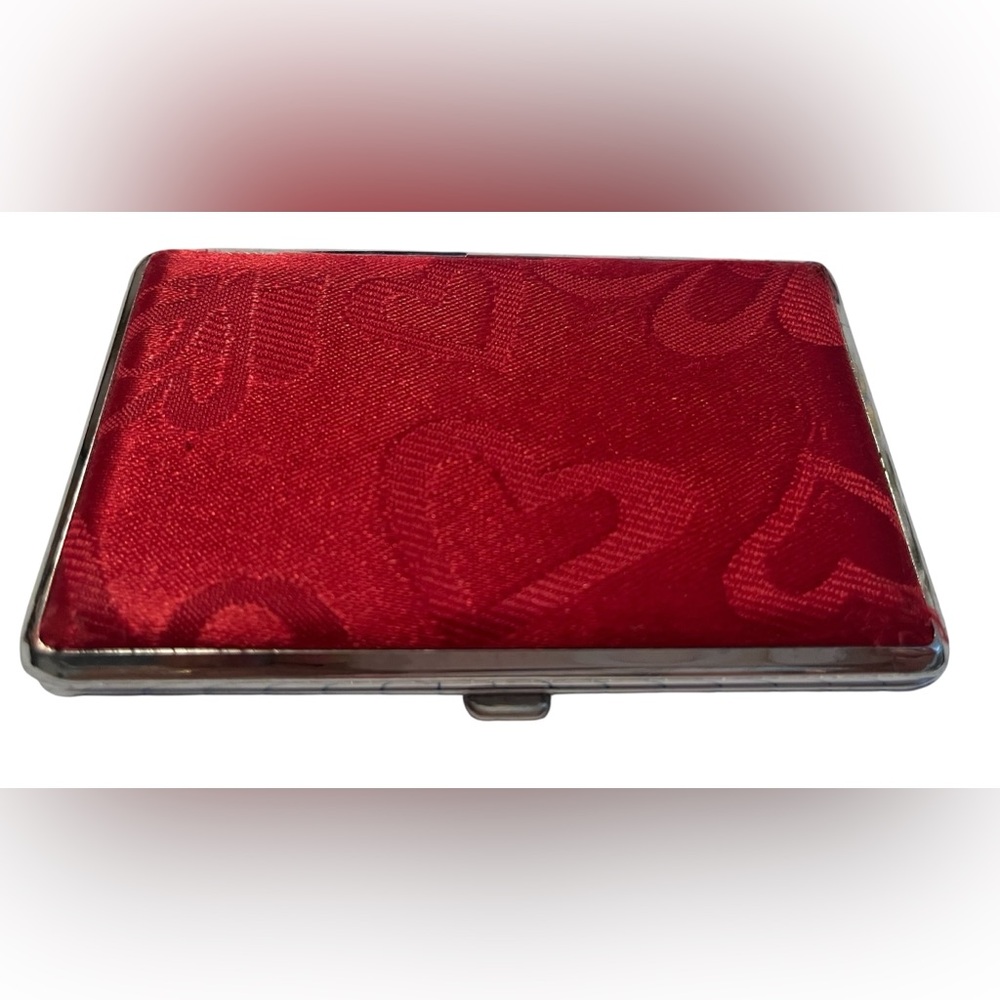Hostess Pick ☄️🥳 Elegant Brighton Red Heart Pattern Business Card Holder - Picture 4 of 8